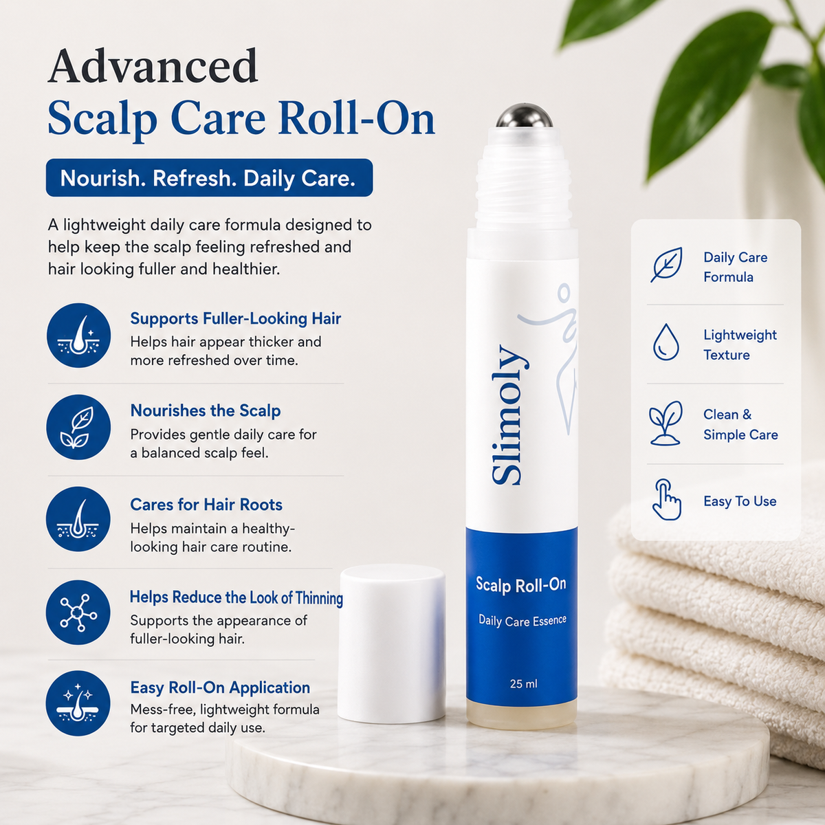 Scalp & Hair Wellness Roll‑On Serum