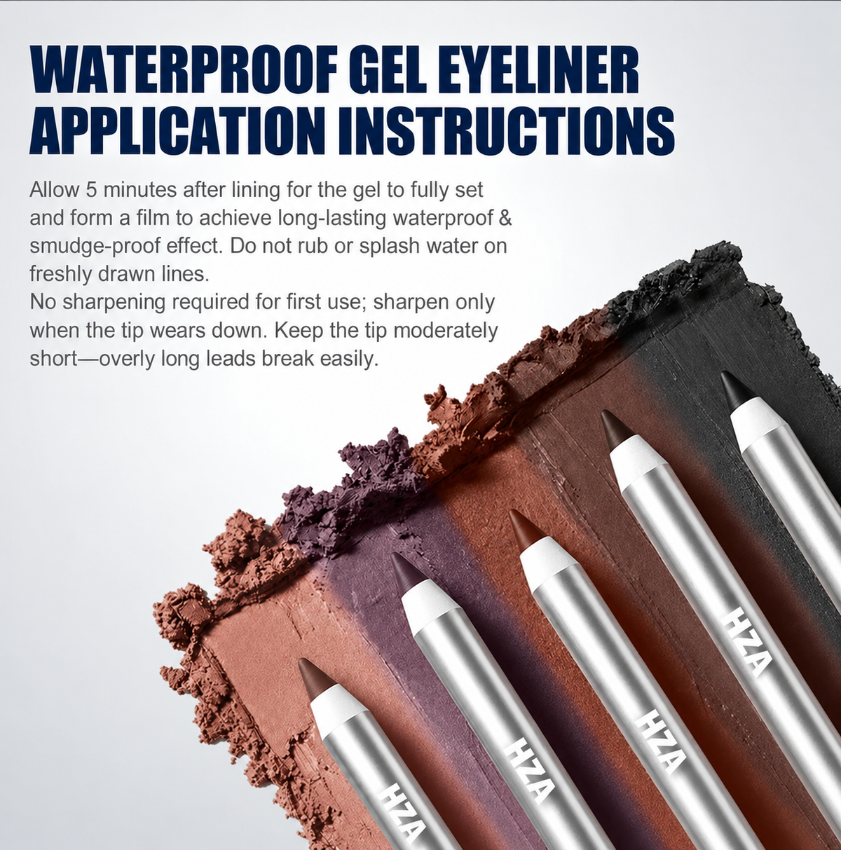 Waterproof Gel Eyeliner Pencil – 24H Long-Lasting & Smudge-Proof
